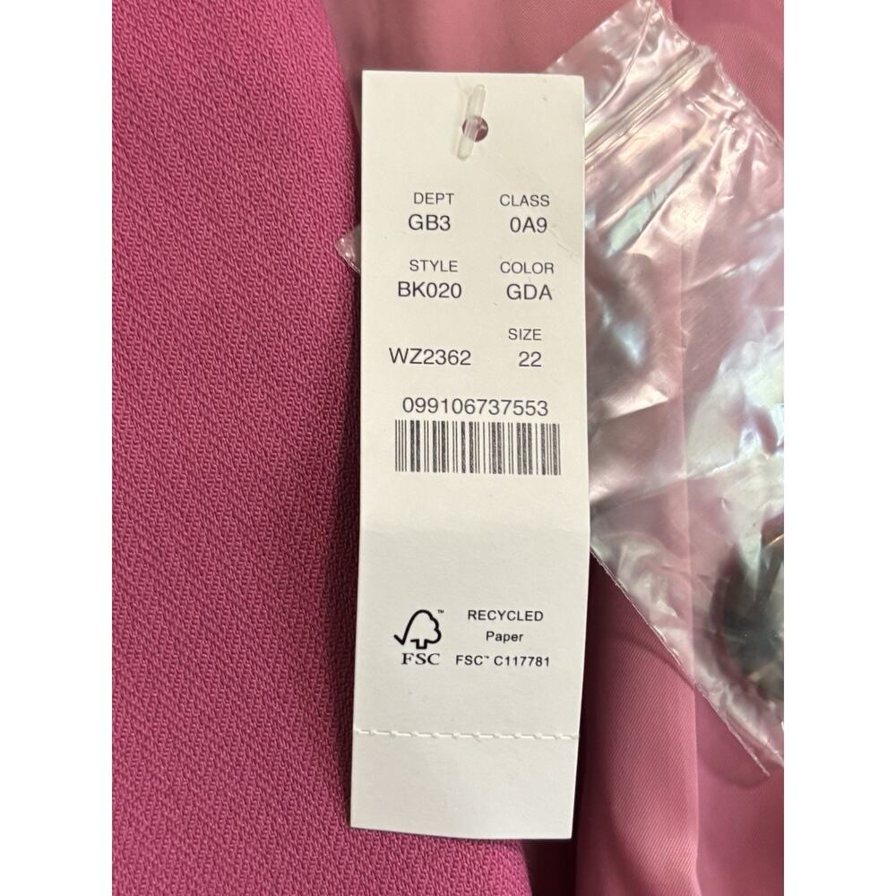 NWT J.Crew Willa Blazer in Garden Dahlia Pink Italian City Wool Jacket Size 22 - Picture 6 of 10